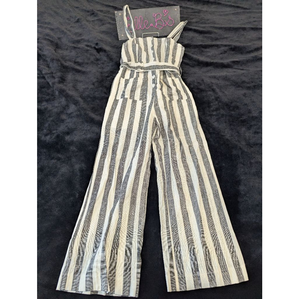 NWOT Skylar Madison Cream Pinstriped Onesie S